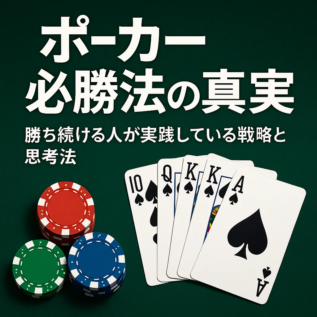 ポーカー必勝法の真実:勝ち続ける人が実践している思考と戦略