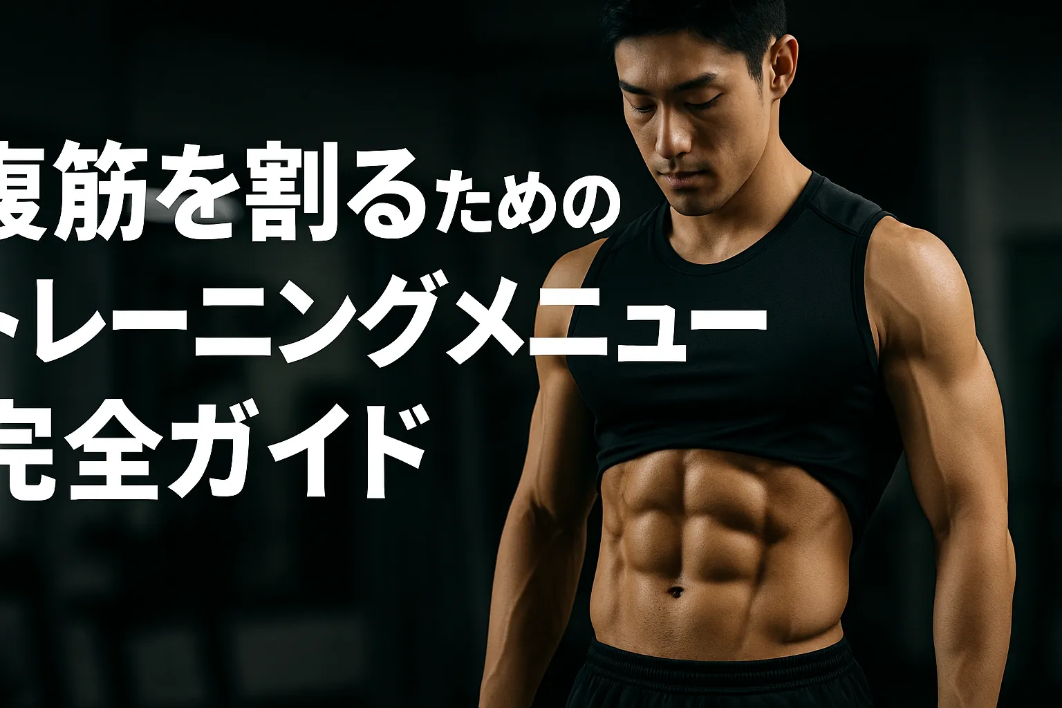 腹筋を割るためのトレーニングメニュー完全ガイド【初心者〜中級者向け】