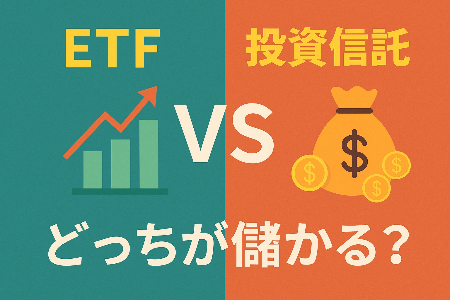 ETFと投資信託の違いを徹底解説｜どっちが儲かる？