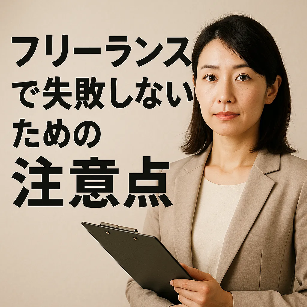 フリーランスで失敗しないための注意点【完全保存版】