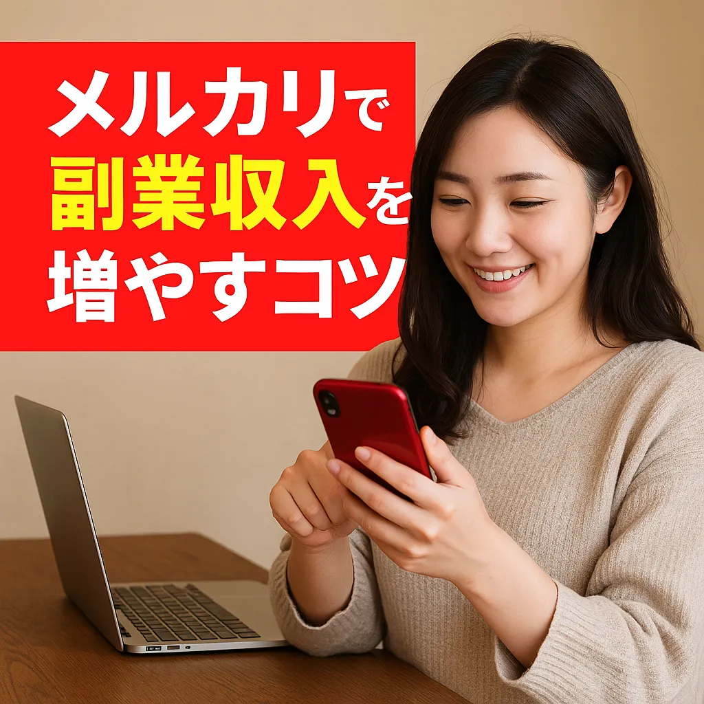 メルカリで副業収入を増やすコツ|初心者から月5万円以上を目指す完全ガイド