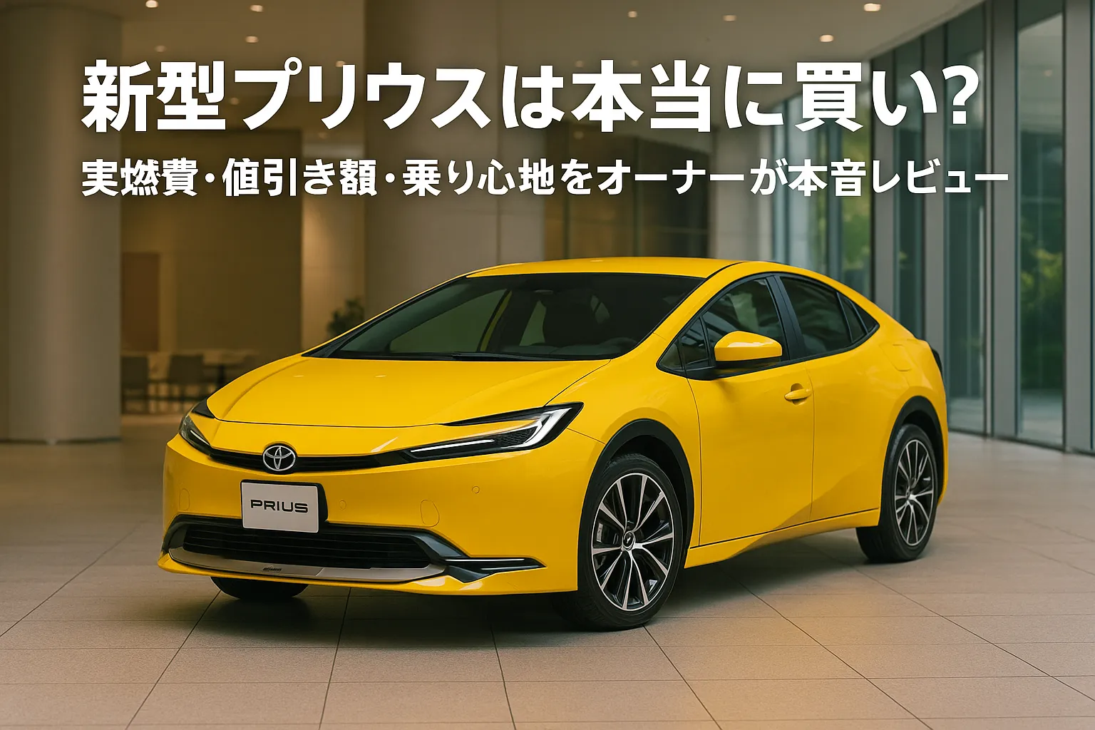 新型プリウスは本当に買い?実燃費・値引き額・乗り心地をオーナーが本音レビュー