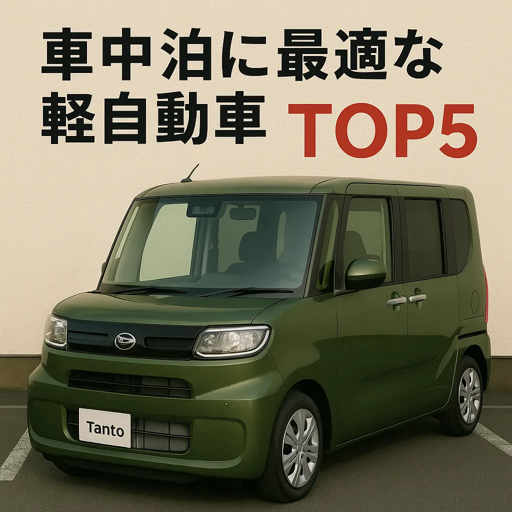 車中泊に最適な軽自動車TOP5【2025年最新版】