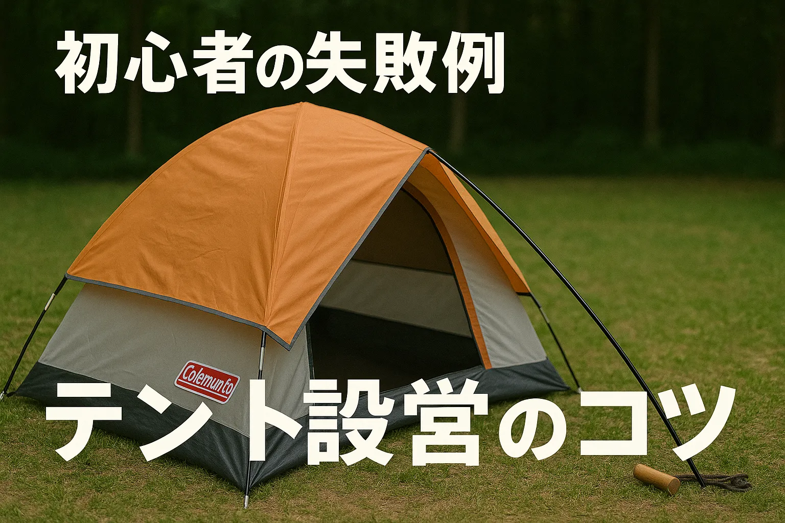 【完全ガイド】テント設営のコツと初心者の失敗例10選|アウトドアをもっと楽しむための秘訣