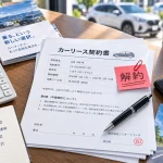 カーリースを途中解約すると違約金はいくら?仕組みと後悔しない選び方