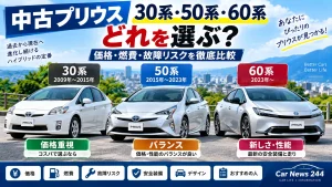 プリウス中古は30系・50系・60系どれがおすすめ？価格・燃費・故障リスクを徹底比較