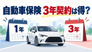 ソニー損保の自動車保険「3年契約」はお得？1年契約との違いと無事故お祝い金の条件