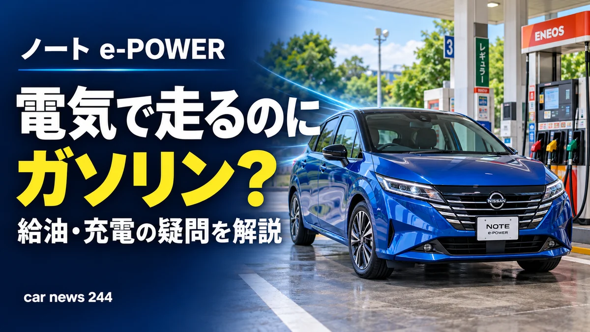 ノートは電気で走るのに、なぜガソリンを入れる？e-POWERで誤解しやすい5つのこと