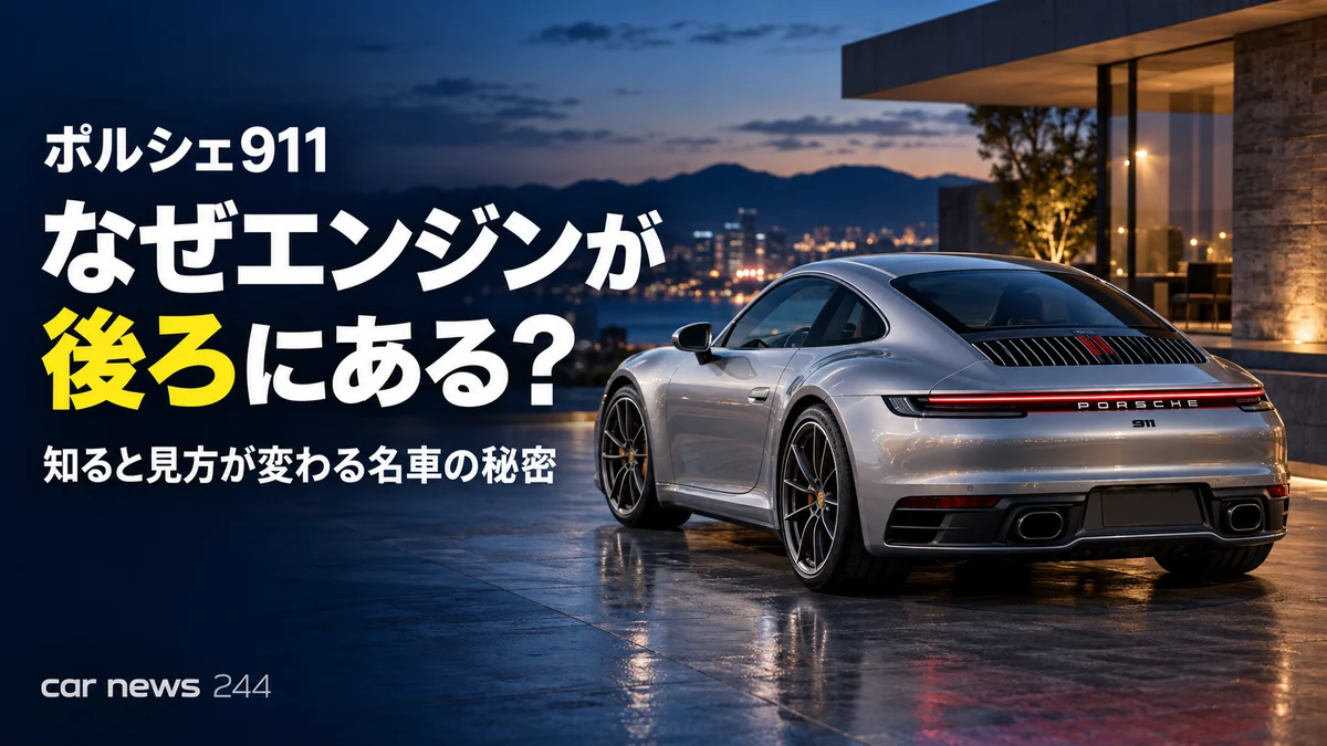 ポルシェ911は、なぜエンジンが後ろにある？知ると見方が変わる「丸い名車」の秘密