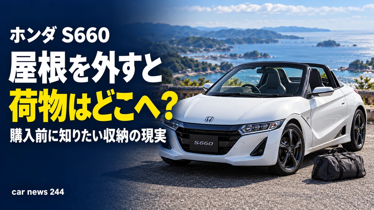 S660は屋根を外すと荷物をどこに積む？買う前に知りたい小さなスポーツカーの現実