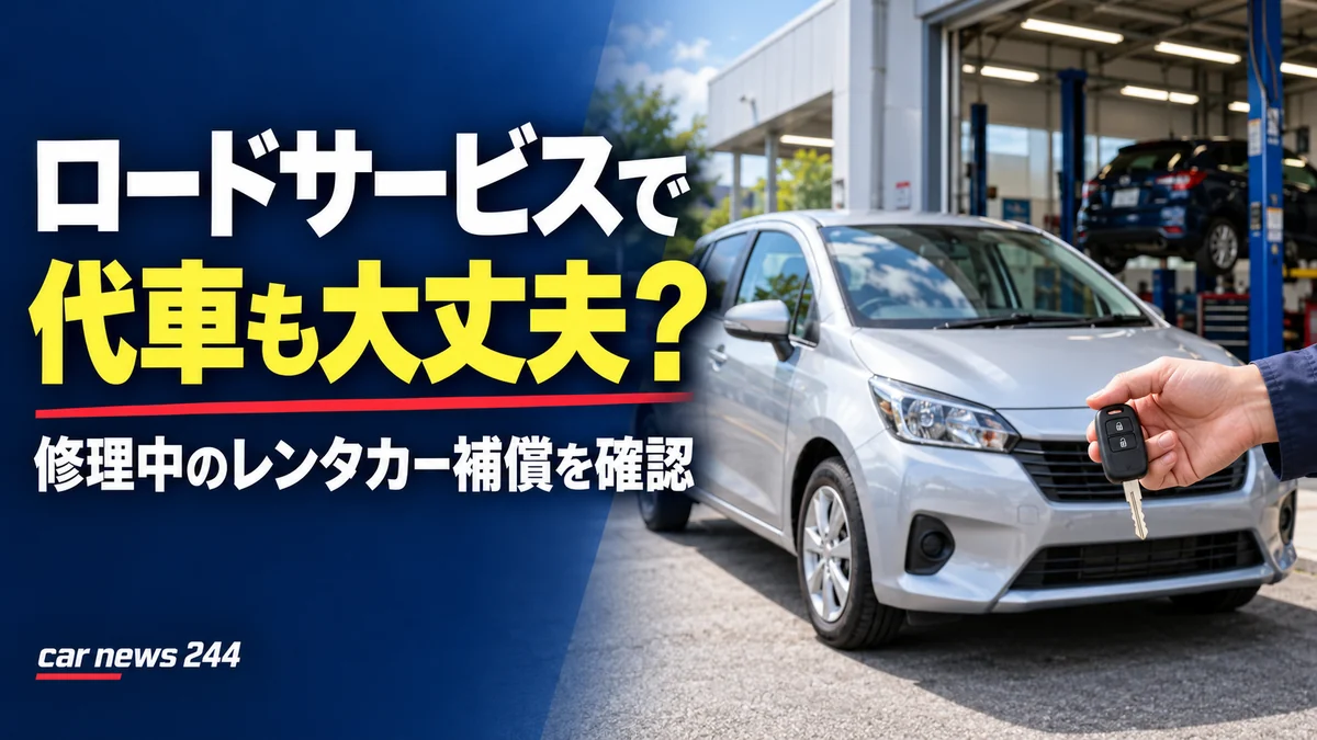 ロードサービスがあれば代車は不要？修理中のレンタカー代で見落としやすいこと