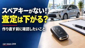 車を売るときスペアキーがないと減額？作り直す前に確認したいこと