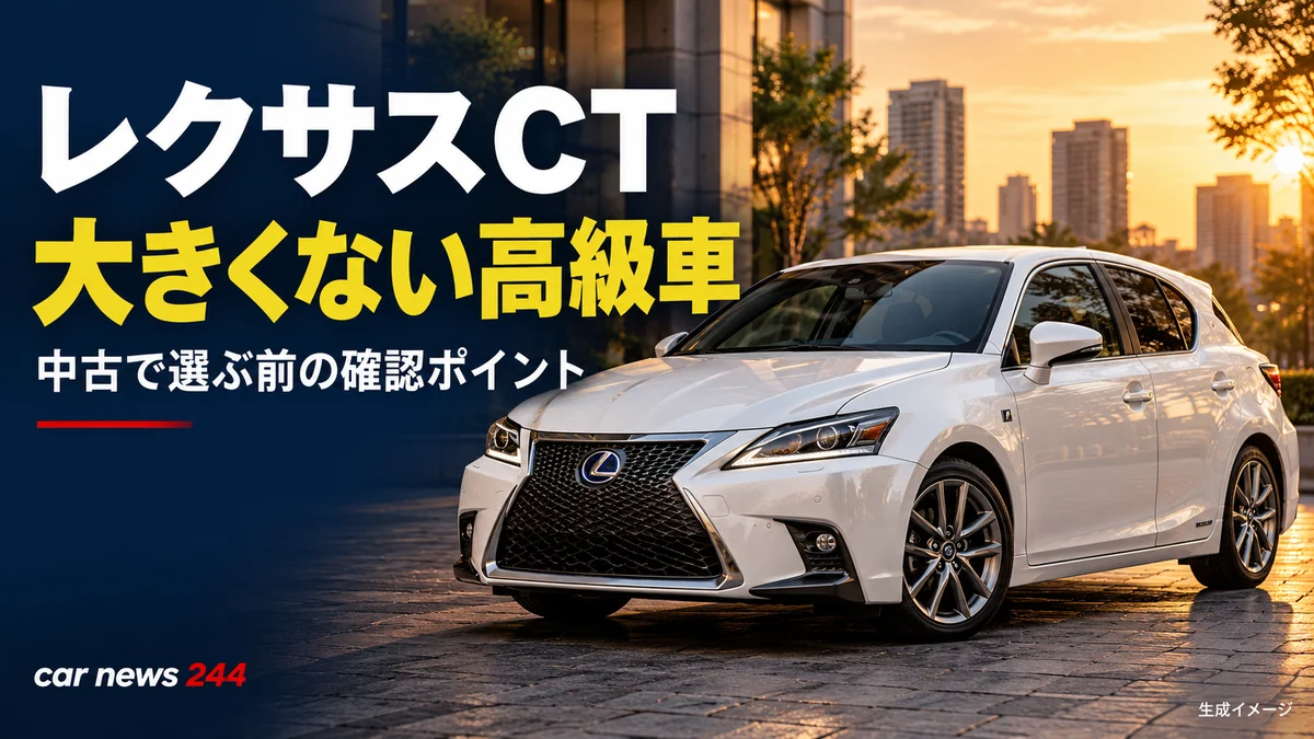 レクサスCTは今見ても気になる?「大きくない高級車」を中古で選ぶ前に